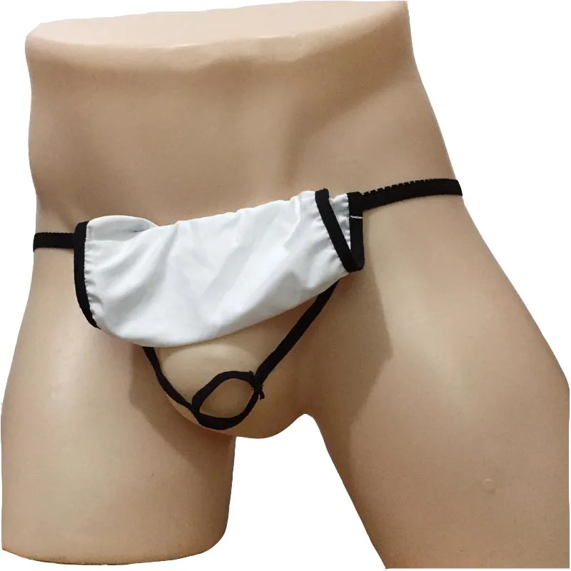 Vyrai, Seksualus apatinis Trikotažas Apsējs Žemas Augimas Atidaryti Sėdmenų G-string Thong Japonų Stiliumi, su Vidiniu Gaidys Žiedas Bikini Underwear