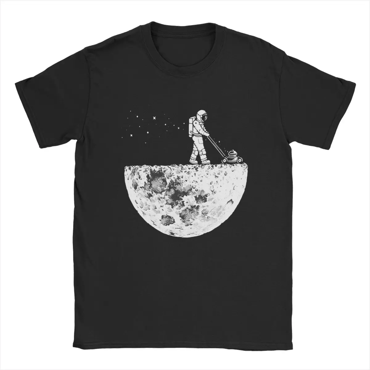 Vyrai T-Shirt Astronautų Mėnulio Spacemen Naujovė Medvilnės Tees Trumpas Rankovės Ekologiškesnių Spausdinimo T Shirt O Kaklo Drabužiai Plius Dydis