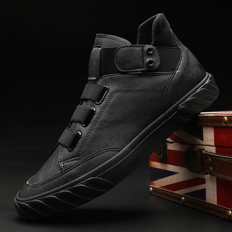 Vyriški odiniai laisvalaikio Sportbačiai mados Black butai batų madą vyrų laisvalaikio bateliai žiemą laikyti šiltai su kailio pliušinis batai 2020 kli