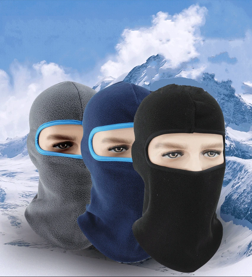 Vyrų, Moterų Žiemos Šiltos Kepurės Bžūp Vilnos Sniego Slidinėjimo Kaukė Kepurės Gaubtas Kaklo Skrybėlę Balaclava