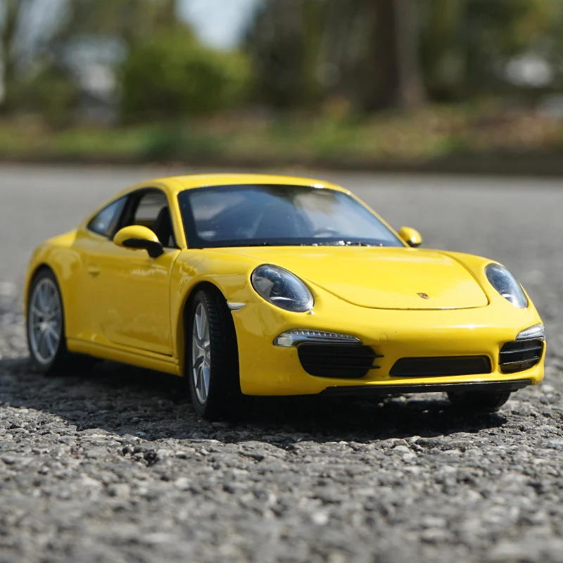 WELLY 1:24 Porsche 911 Carrera S automobilių sporto modeliavimas lydinio automobilio modelį amatų, apdailos kolekcijos žaislas įrankiai dovana Die-casting m