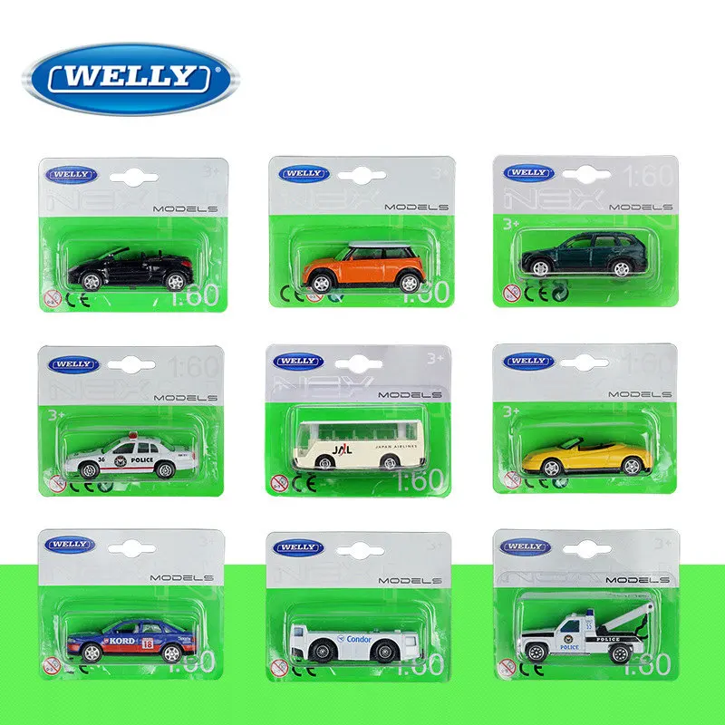 WELLY 1:60 Mini automobilių lieti automobilio modelis, modeliavimas, automobilių apdailos surinkimo dovana žaislas liejimo modelis