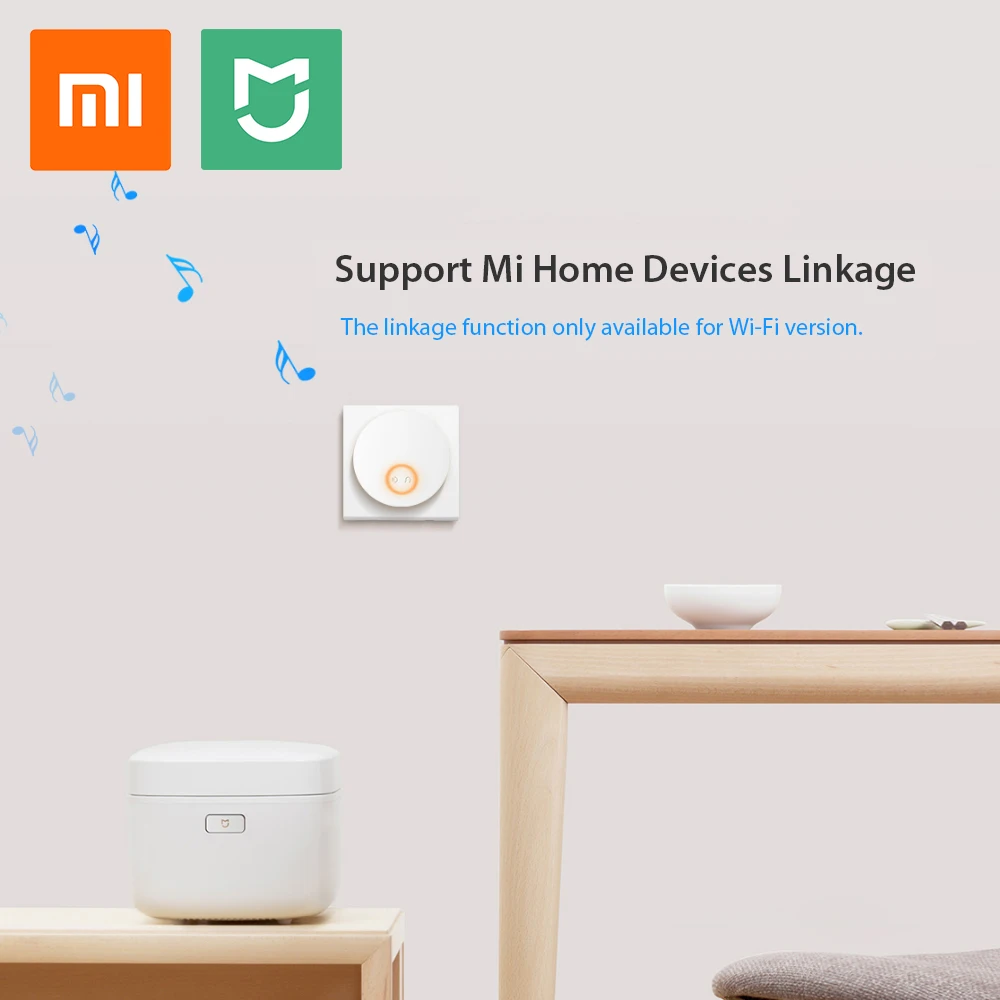 Xiaomi Mijia Linptech WIFI Savarankiškai energijos gamybos Belaidį durų skambutį Dirbti su Mijia APP 