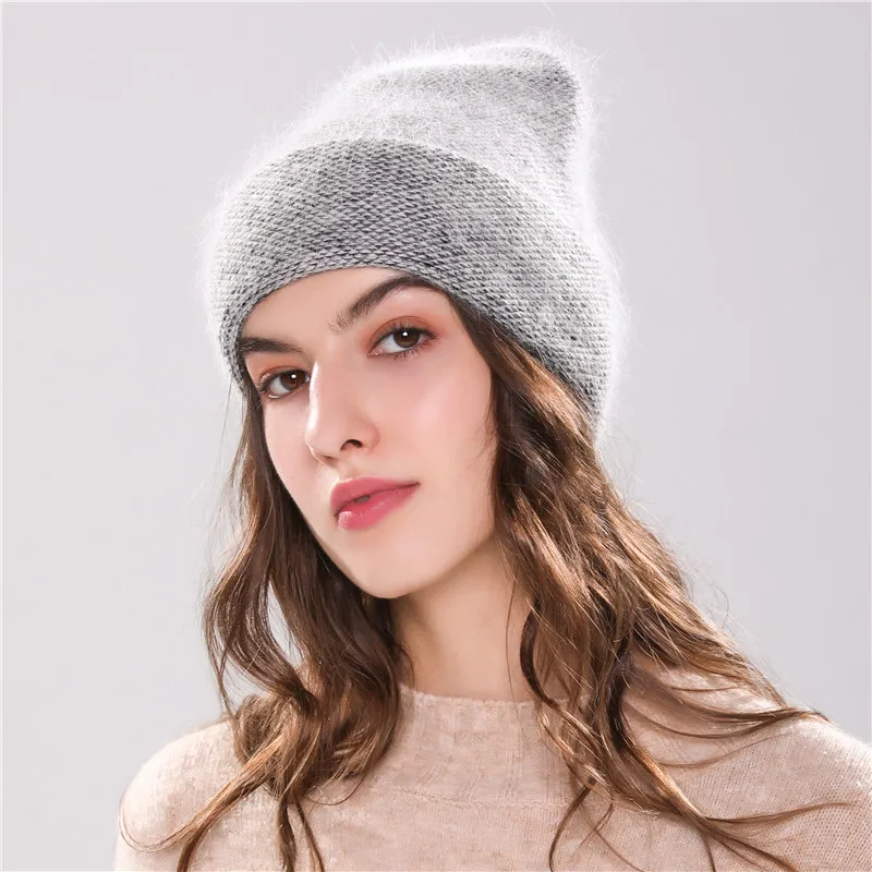 Xthree naujos moteriškos kepurės žiemai megzti skrybėlę Angola Triušio kailio kepuraitė variklio Dangčio girl 's hat rudenį moterų bžūp išlaikyti šiltas mados bžūp