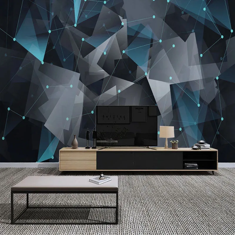 Šiuolaikinės Abstrakčios Geometrinės Linijos Tapetai, 3D Gyvenimo Kambario, Miegamasis, Valgomasis Kūrybos Fonas Sienų Dekoras Papel De Parede 3 D