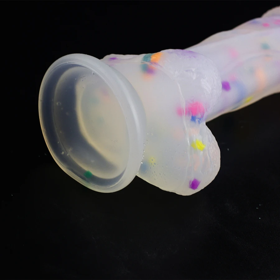 Želė Medicininio silikono Tikroviškas Dildo Suaugusiųjų Žaislai, Minkšti Strapon Dirbtinis Penis Didelis Dildo Kulka spalvinga Sekso Žaislai Moteris