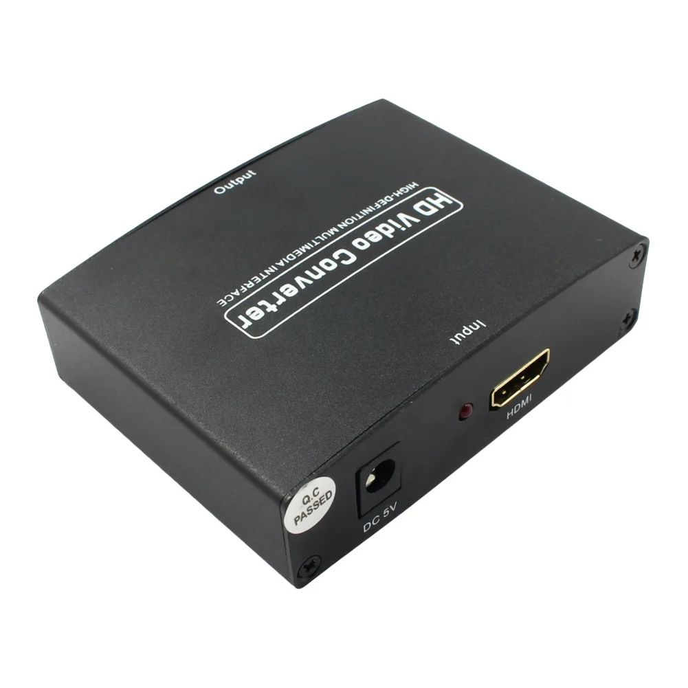 1080P HDMI RGB Component 5 RCA YPbPr Vaizdo ir R/L audio Adapteris Keitiklis