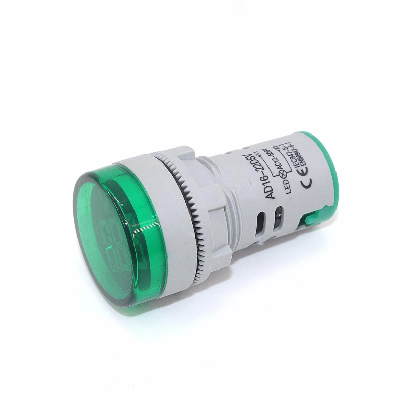 10VNT LED 22MM Digital AC Voltmeter Ammeter Ekranas Amperas Įtampa Srovės Dažnis Pasirinktinio įvedimo Skaitiklio Indikatorius Signalo Įspėjamieji Žibintai.