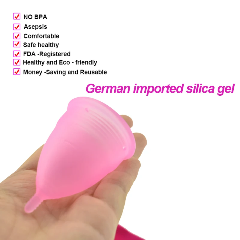 10vnt/daug Didmeninės medicininio silikono moteriškos higienos produktų menstruacijų taurės copa menstruacijų medicininio silikono menstruacinis puodelis minkštas