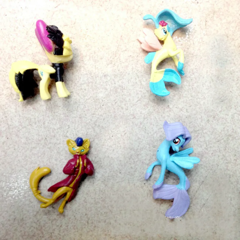 12pcs Mano Mažai Pony vienaragis Animacinių filmų Draugystė, magija Mini figūrėlių, Žaislai, Lėlės Vaikams, Gimtadienis, Kalėdos, Gift2A14