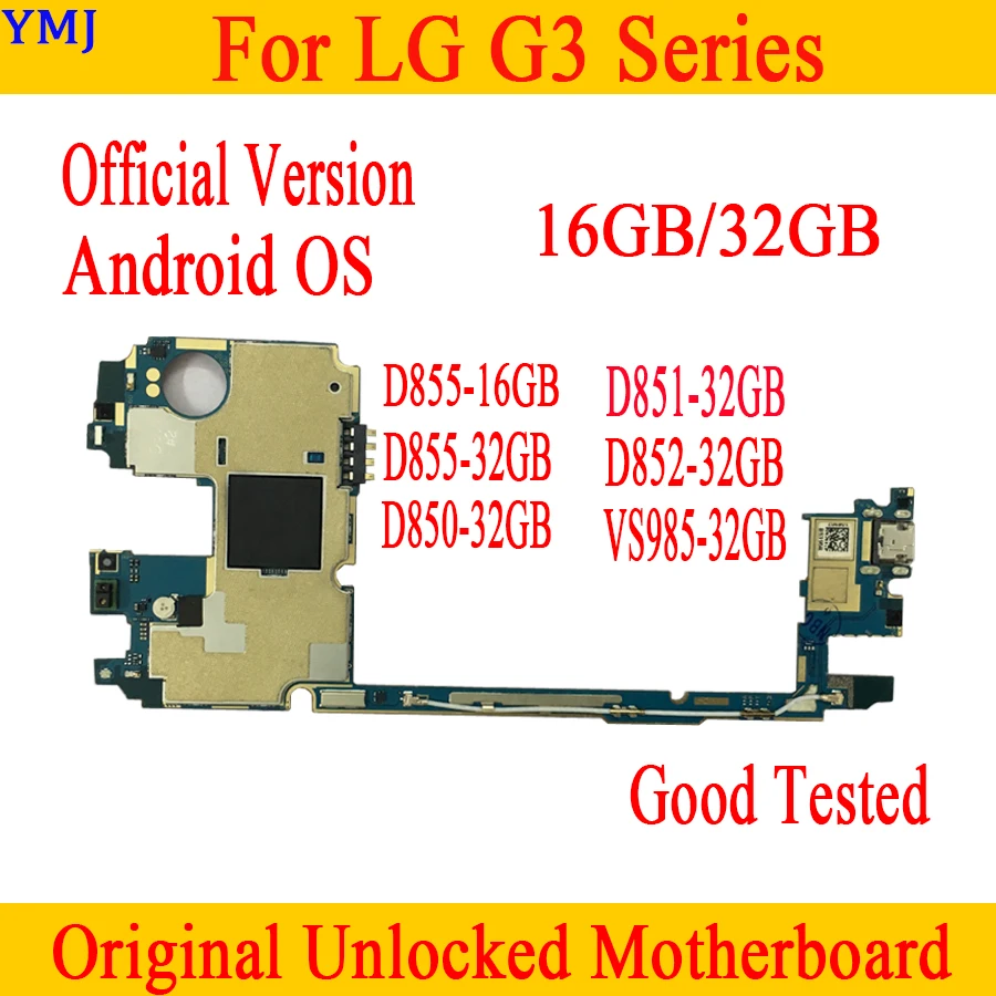 16gb/32gb už LG G3 D855 D852 D851 D850 VS985 Plokštę su 