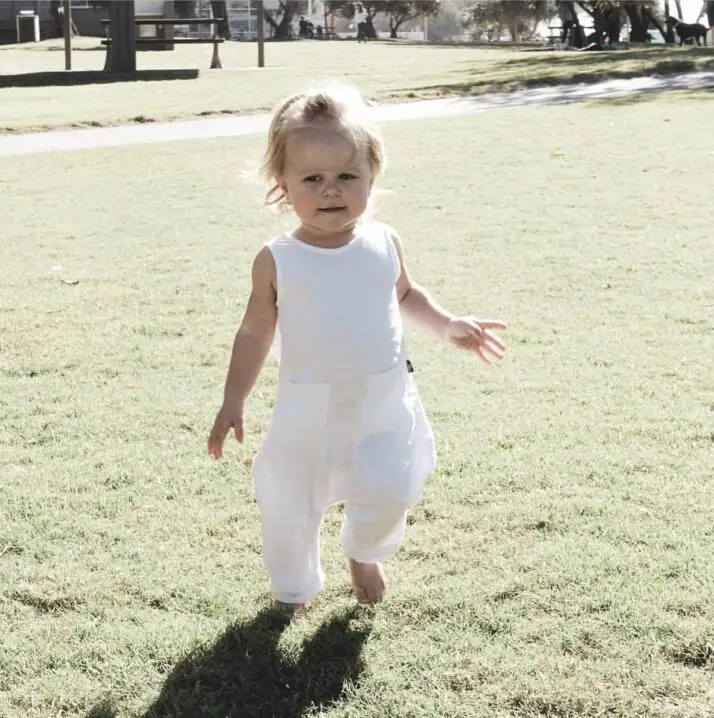 2019 Ins Mados Karšto Europos Ir Amerikos Bamblys Vaikai, Mergaitė Berniukų Kombinezonai Vaiskiai Balta Mados Atsitiktinis Chidren Clothings
