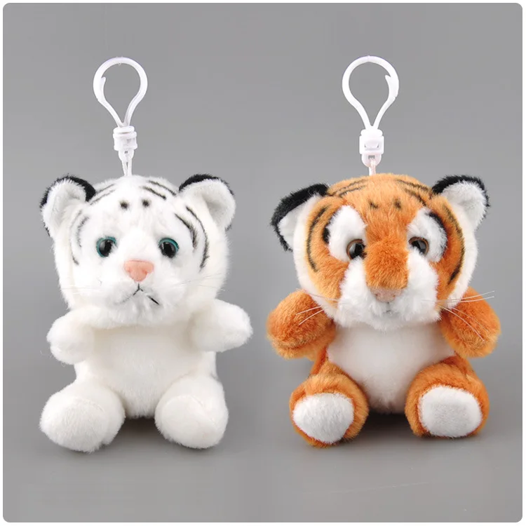 2020 M. Zoologijos Sodas Kūdikį Tigras Keychain Pliušinis Pakabukas Nulis, Piniginės Mielas Key Chain Balta Lėlės, Lėlių Maišas Kabo Apdailos Paketų Prižiūrėtojų Raktinę Mados