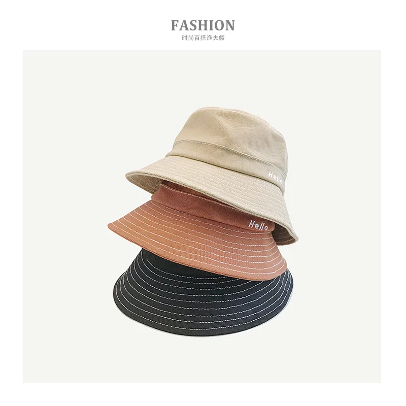 2020 Nauja Bucket Hat Moterų Žvejys Skrybėlės Hip-hop kepurės Unisex Medvilnės anglų derliaus melonik skrybėlę