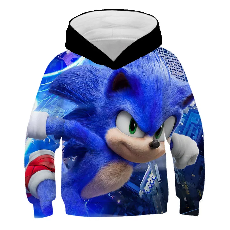 2020 m. Rudenį Berniukai Hoodies Sonic the Hedgehog Merginos Palaidinukė Marškinėliai Vaikams Drabužių Žaidimas Hoodie Vaikams Viršūnes Sportinę aprangą