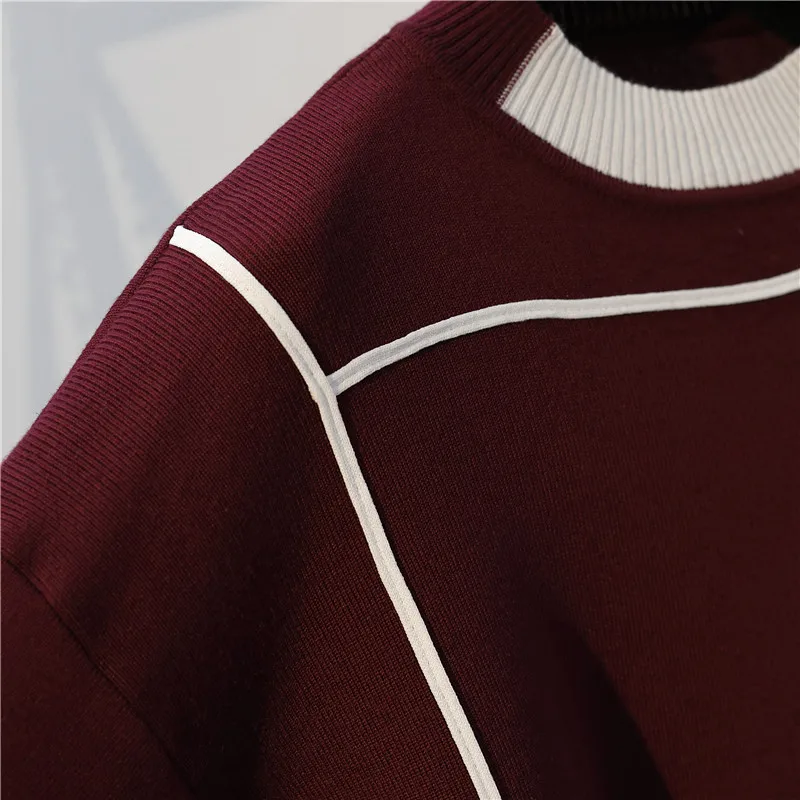 2020 m. Rudenį Moterų Megzti Megztinis Kostiumas ilgomis Rankovėmis Marškinėlius, Kelnes Dviejų dalių Didelio Dydžio Prarasti Atsitiktinis Ruožas moteriški Drabužiai