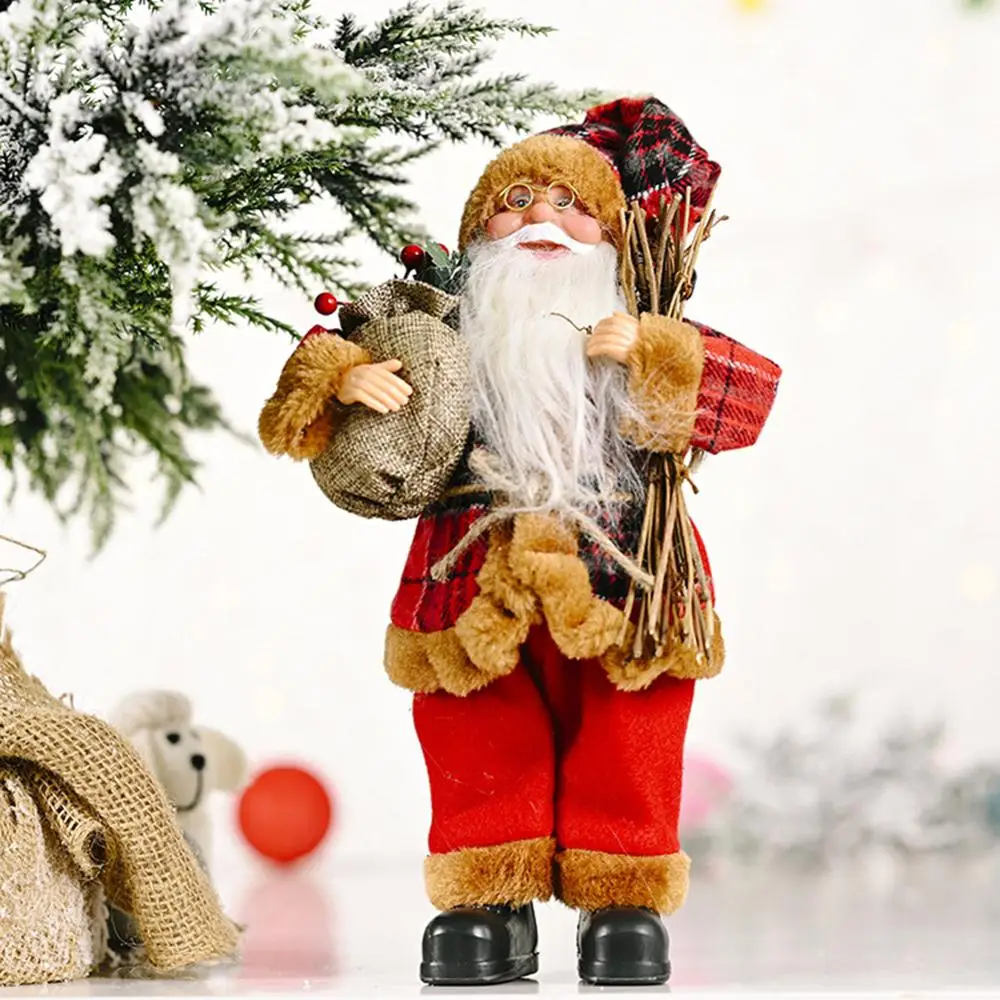 20x30cm Santa Claus Pav Nauja Kalėdinė Dekoracija Kalėdų Senelio Lėlės Kūrybos Pliušinis Santa Claus Žaislas Papuošalų 4 Stilius