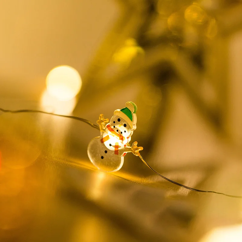 2M Sniego LED String Pasakų Žibintai Girliandą Kalėdų Senelis, Šviesos, Kalėdų Papuošalų, Namų Baterija Atostogų Apšvietimas