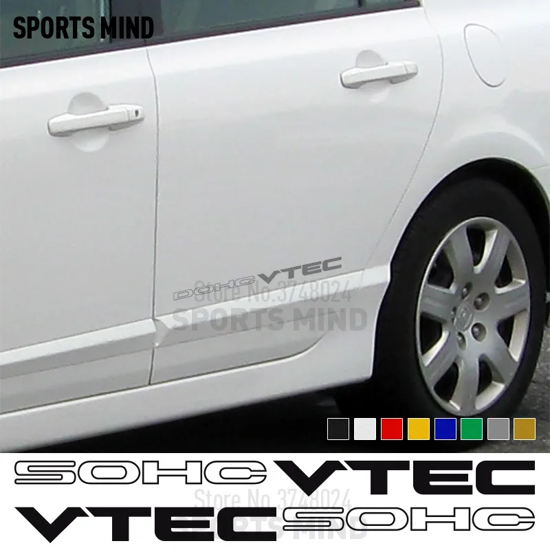 3 Poros SOHC VTEC Vinilo Lipdukai, Lipdukai Automobiliams, Automobilių Stiliaus Honda Civic Si Accord JDM Typer Priedai