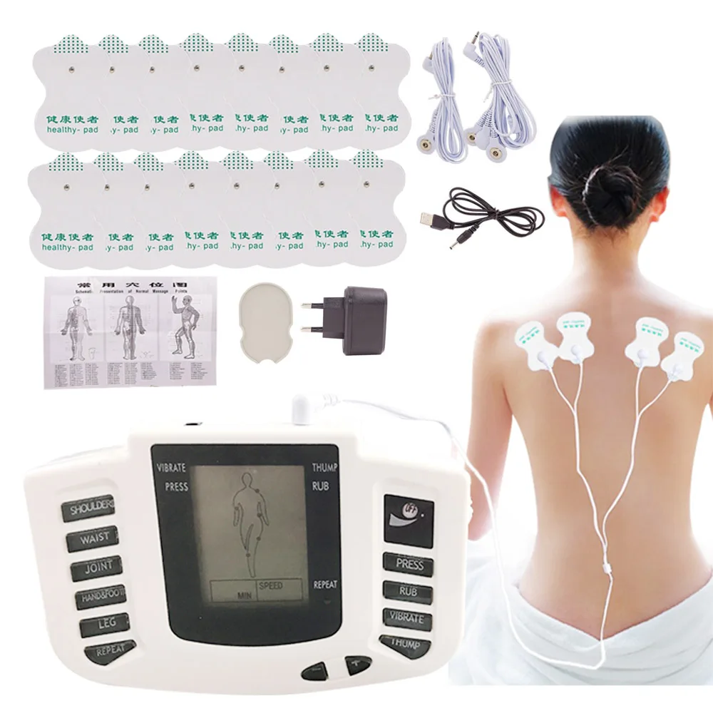 36 Electrod pagalvėlės Elektros Dešimtys Skaitmeninių Akupunktūra Kūno, kaklo, pėdų Masažo Terapija Lieknėjimo Atsipalaiduoti Impulso Massager rusijos Mygtuką