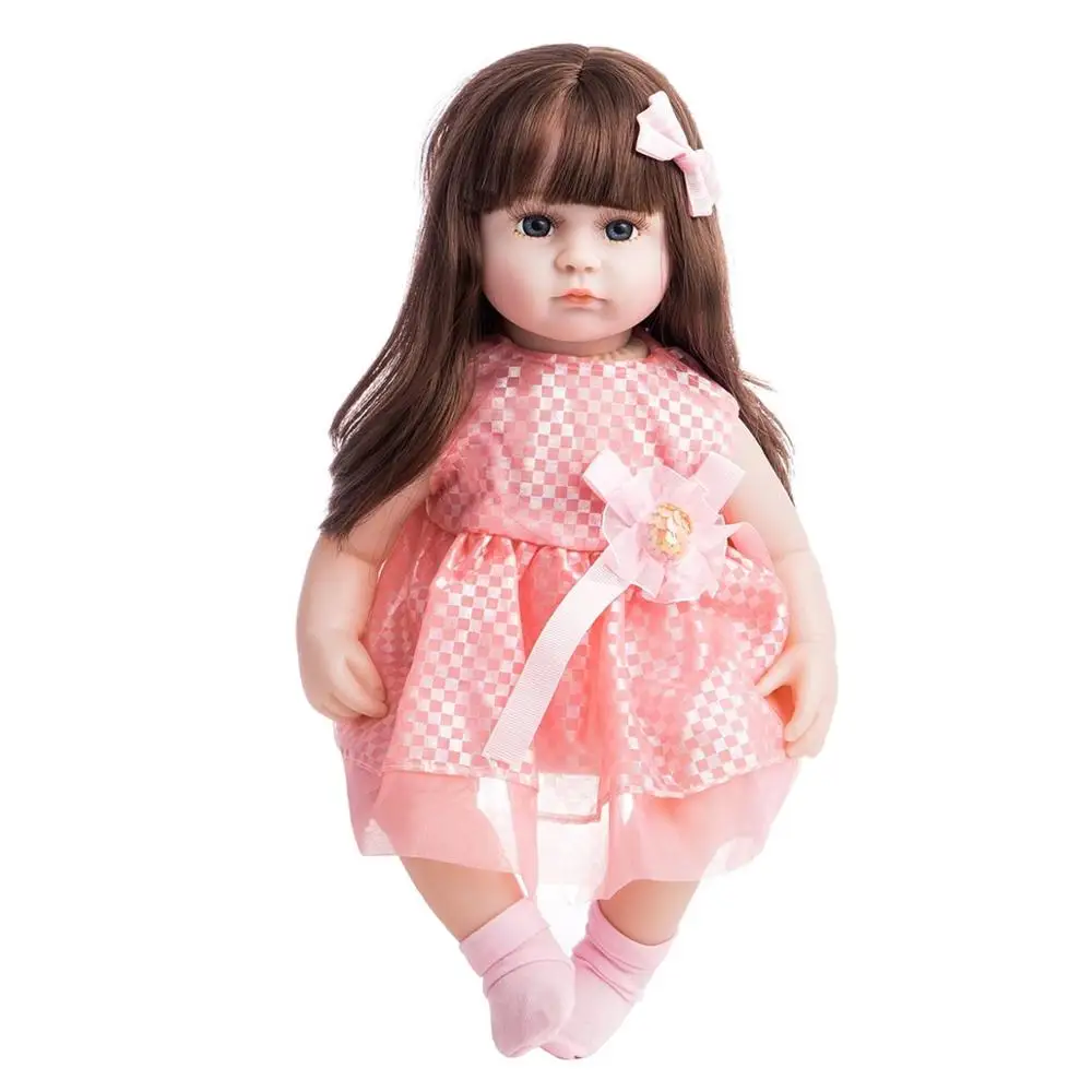 42cm Tikroviška Reborn Baby Doll, Aukštos Kokybės Silikono Vaikai Partneris Pav Žaislų Mergaitėms Įdaryti Bebe Lėlės