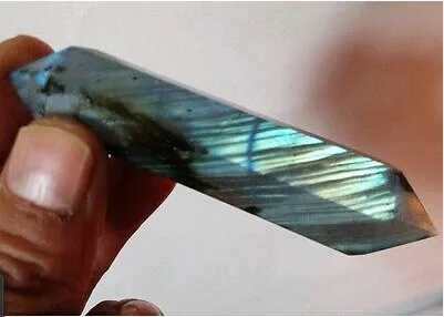 42g gamtos labradoras kvarco kristalo dvigubo taško Akcijos nemokamas pristatymas