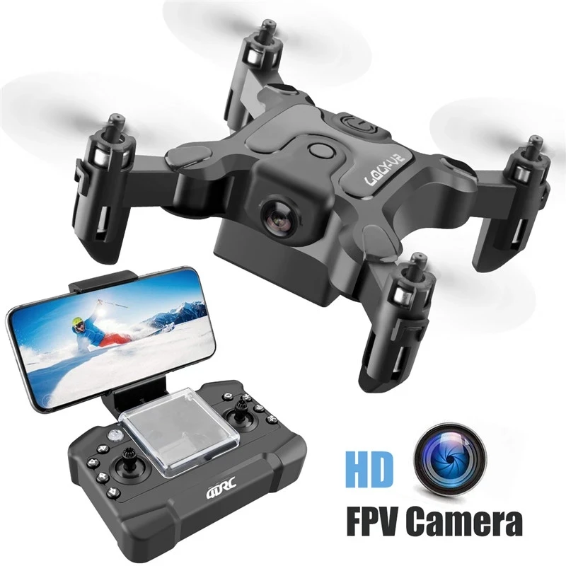 4D-V2 RC Mini Drone FPV WiFi HD Aukštis Palaikykite Nuotolinio Valdymo Dron Su Kamera Sraigtasparnis Sekite Mane Quadcopter Žaislai Berniukams