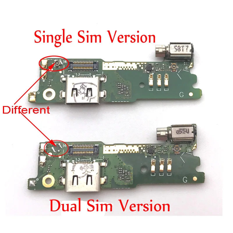 5 Vnt USB Įkrovimo lizdas Flex Kabelis Sony Xperia XA1 G3121 G3112 G3125 G3116 G3123 USB, Įkroviklio Jungtis Valdybos Vibratorius