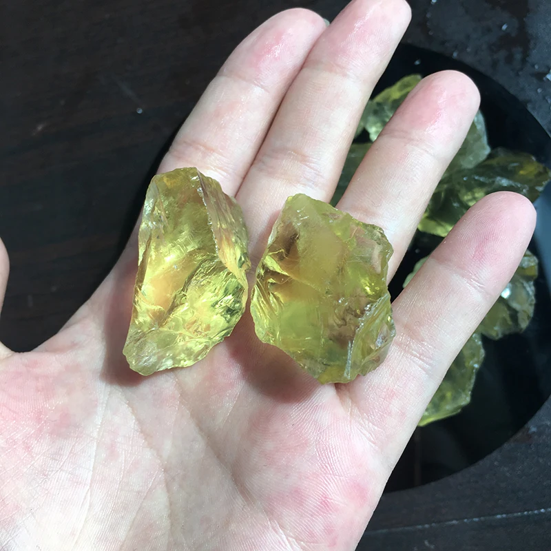 50G Natūralių Geltonas citrinas rašė Kvarco Kristalo Šiurkštus Akmens Pavyzdys Gydymo kristalų meilės gamtiniai akmenys ir mineralai, žuvų bakas