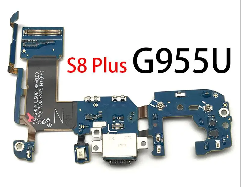 5VNT USB Įkroviklis Įkrovimo Dokas Port Jungtis, Flex Kabelis Samsung Galaxy S8 S9 Plus G950F G950U G960F G960U