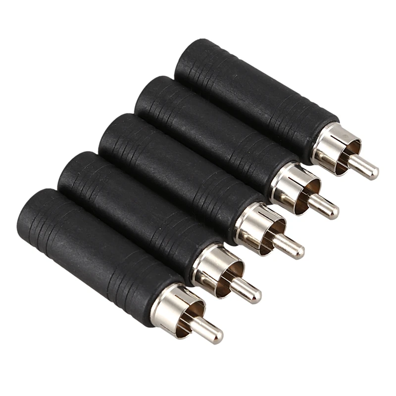 5x 6.35 mm 1/4 colių Mono Moterų Lizdas RCA Male Plug Garso Adapterio Kabelį Skaičiuoklė