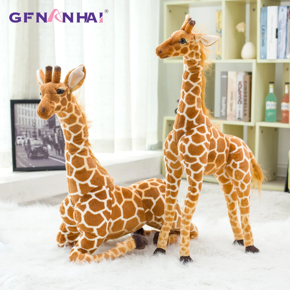 80cm Minkštas Modeliavimas Žirafa Pliušiniai Žaislai Mielas iškamša Lėlės Namų Reikmenys Aukštos Kokybės Gimtadienio Dekoracija Dovanos Vaikams Žaislų