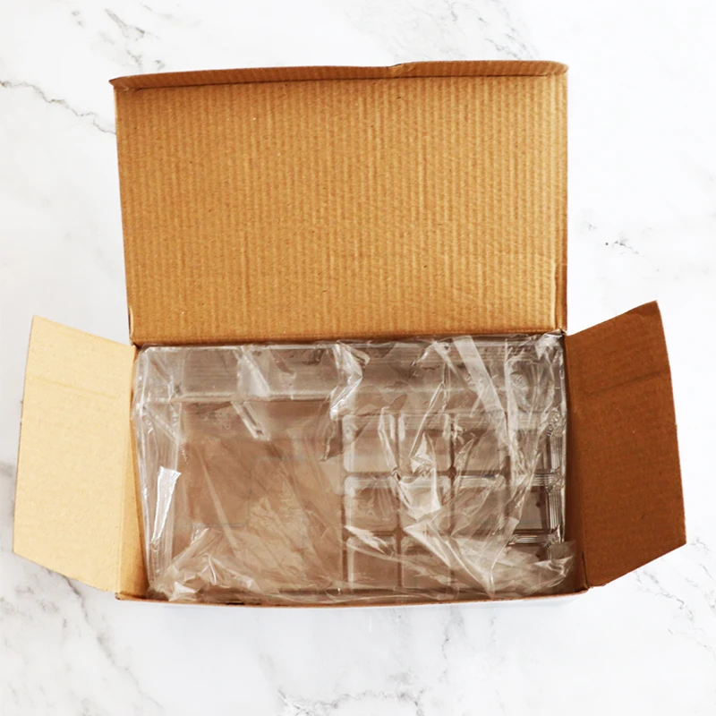 Akrilo Darbalaukio Kosmetika Gavimo Dėžutė Siuvinėjimo Įrankis Plastiko Kosmetikos makiažas Šepečiai lūpų dažų Stovo