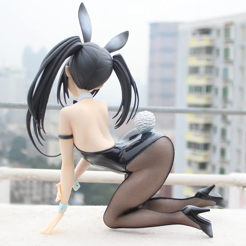 Anime Seksualių Merginų Kurumi Tokisaki 1/4 Sacle Bunny Mergina Ver. PVC Veiksmų Modelis Pav.