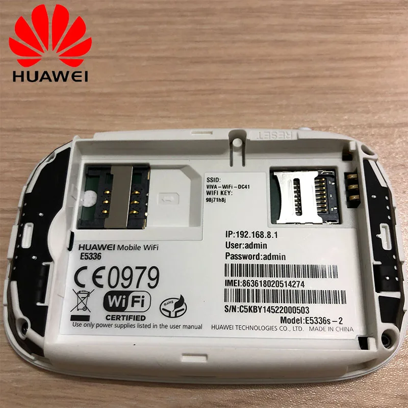 Atrakinta Huawei E5336 3G Bevielis Maršrutizatorius Mobile Hotspot Kišenėje 3G Modemą, 1500mah bateriją, Sim Kortelės Lizdas