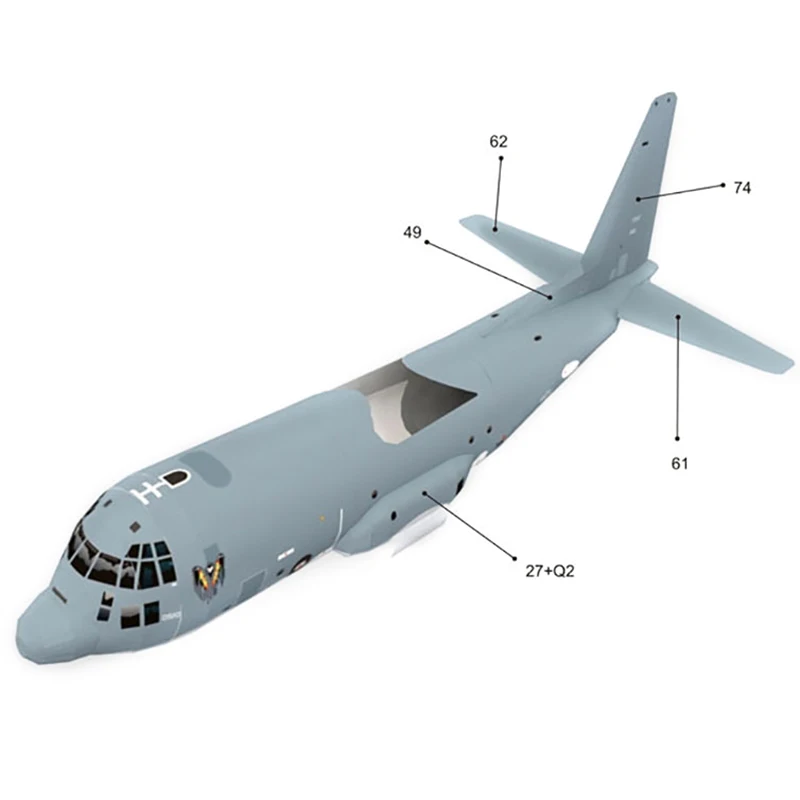 Aukštos Kokybės AC130 Dvasia Oro Malūnsparnį Orlaivių, Popieriniai Karinių Naikintuvų, Popieriniai,