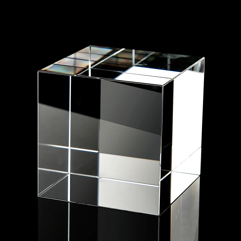 Aukštos Kokybės Skaidri, Aiški Crystal Cube Prespapjė 