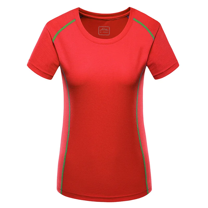 Aukštos elastinga Moterys Lauko sporto marškinėliai anti-ultravioletinių veikia Žygiai Quick dry T-shirt pora kvėpuojantis t-shirts
