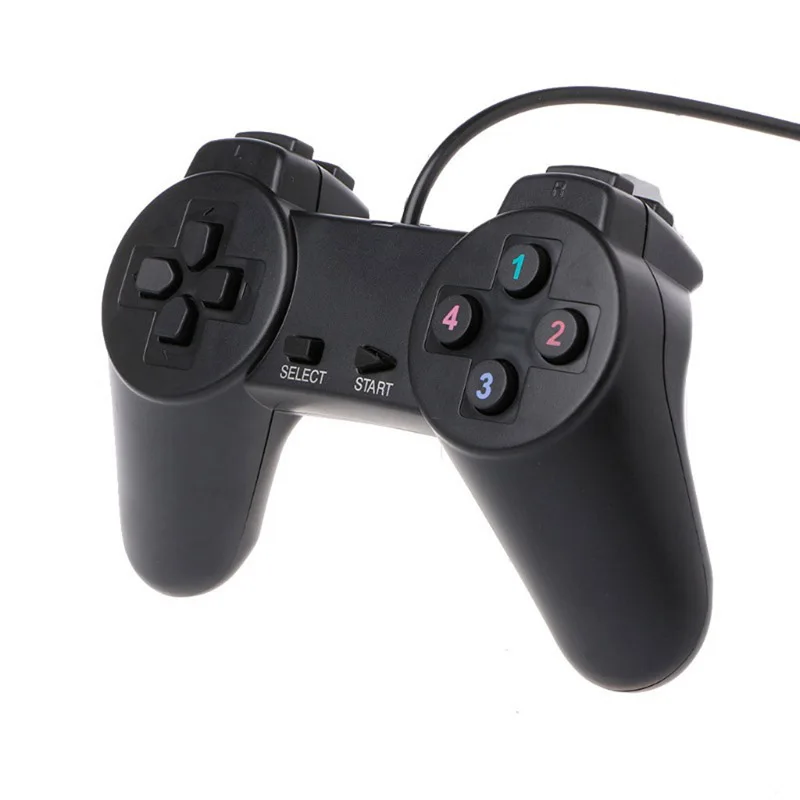Aukštos kokybės Įdomių Juoda Gamepad Valdiklis, skirtas PS1/PS2 PlayStation Joypad Gamepad su Dviguba Kreiptuką