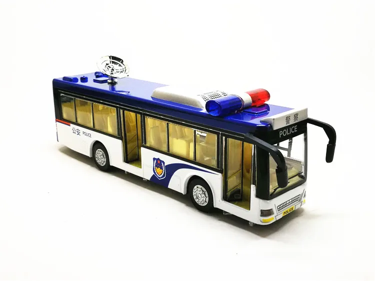Aukštos simitation Policijos Autobusas 19Cm Lydinio Viešųjų Eismo Policininkas, Žaislų Rinkiniai Su Šviesos, Garso Traukti Atgal, Vaikų Žaislai Nemokamas Pristatymas
