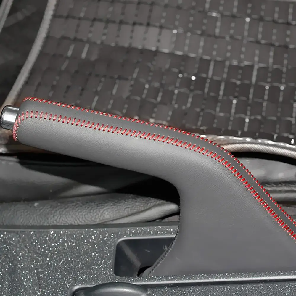Automobilio rankinio stabdžio Rankenos Atveju Mazda 3 Stabdis Padengti natūralios odos Vidaus apdaila, 