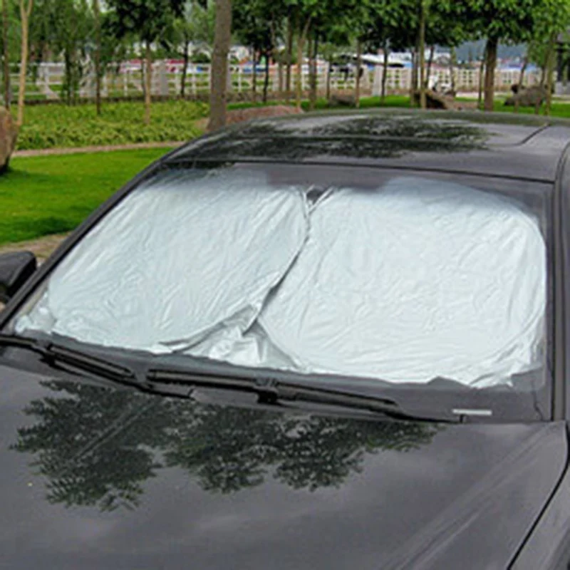 Automobilių skėtį nuo saulės Sun Pavėsyje, Priekiniai Galinio stiklo priekinio, galinio Stiklo Antveidis Padengti UV Apsaugoti Atšvaitas Auto stiliaus Interjero Priedai