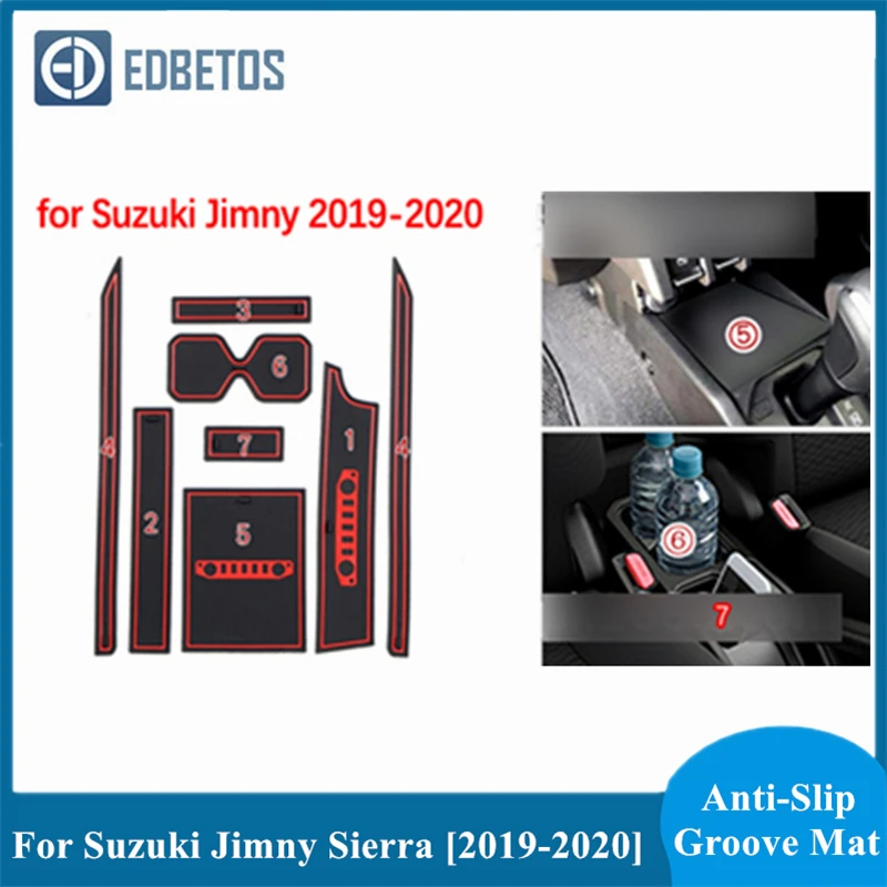 Automobilių Įtaisą Padas Suzuki Jimny 2019 2020 JB64 JB74 Jimny Siera Priedai Gelio Padas Guminis Vartų Lizdą, Motina Taurės Kilimėliai Tapis Voiture