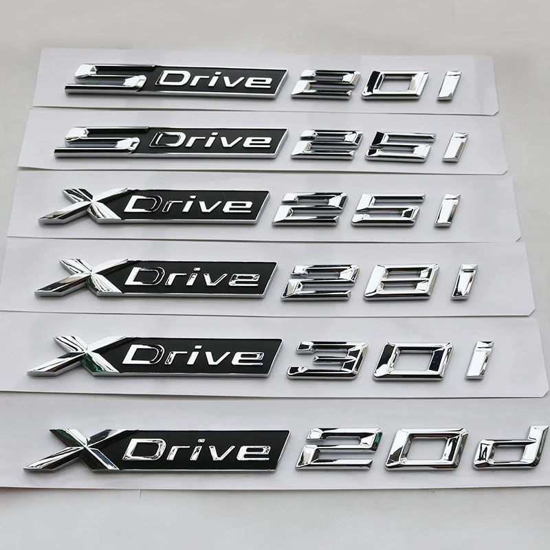 BMW Naujos XDrive SDrive 18i 20i 25i 28i 30i 35i 40i 50Li 20d Sparnas Kamieno Logotipas Ženklelis X1 X3 X4 X5 X6 X7 Automobilio Lipdukas Stilius