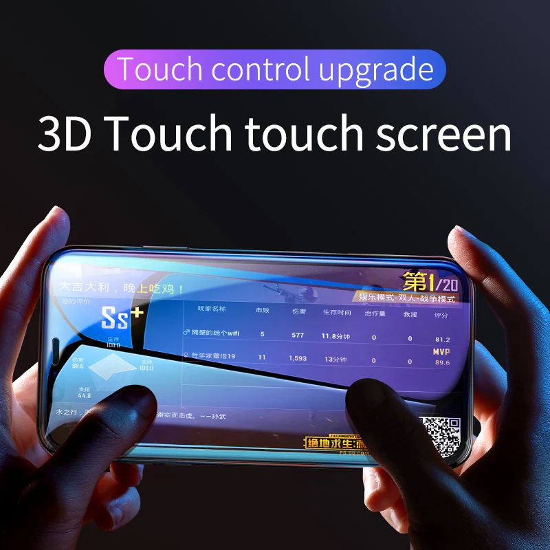 Baseus Visą Ekraną Kablys Paviršius Grūdintas Filmas iPhone9 X XS XR XS Plius 3D Ekranas Dulkių-korektūros Anti-sprogimo Ekrano Apsaugos