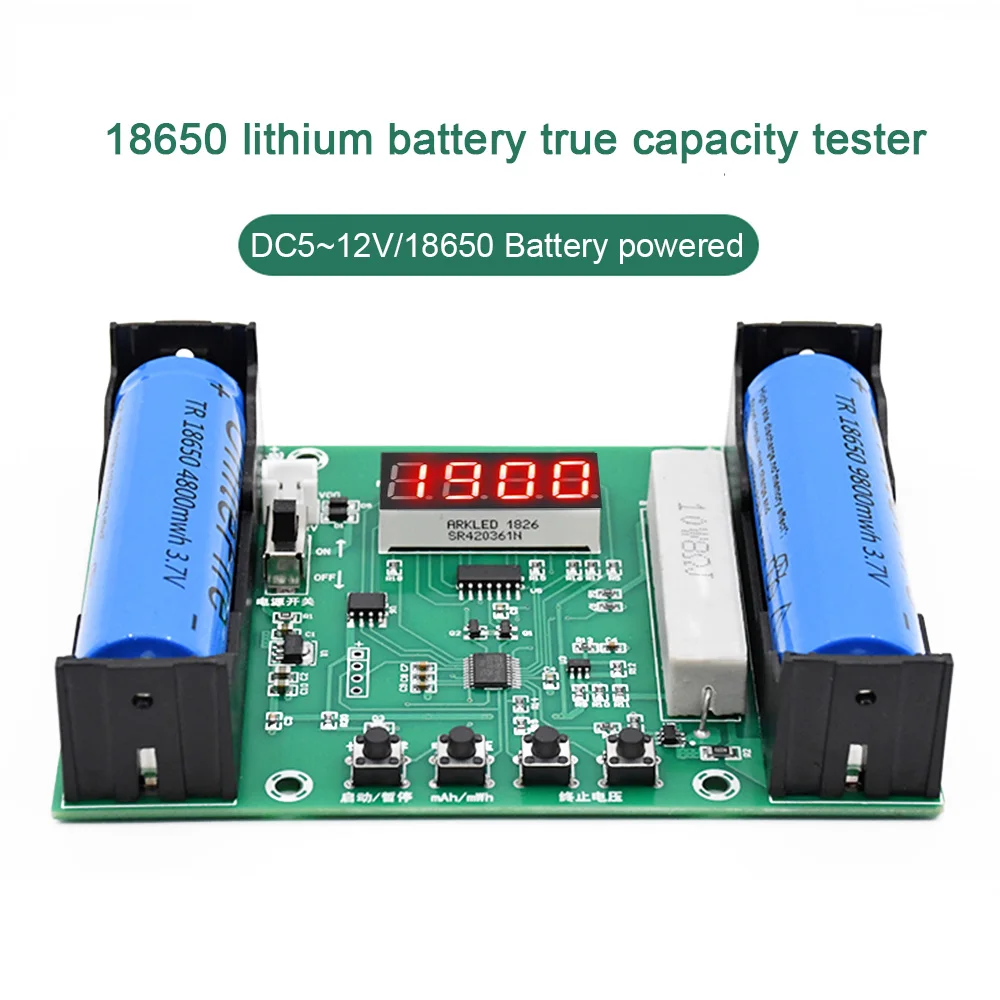 Baterijos Talpa Testeris MAh MWh už 18650 Ličio Baterija Skaitmeninis Matavimo Ličio Baterija Detektorius Modulis