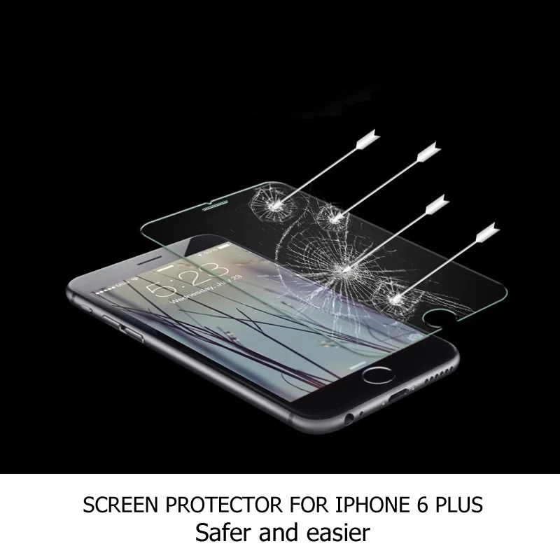 CAMDEMS 100vnt/daug 2.5 D grūdintas stiklas screen protector, iPhone 11pro max 11 xs max xr x 7 7plus 6 plius 6s plius 8 8 plius