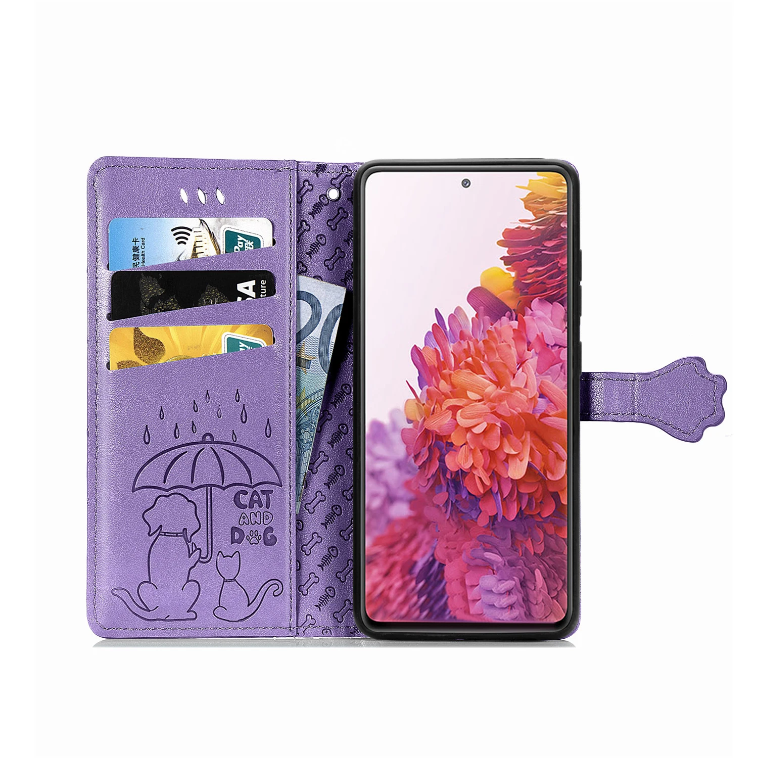 Case For Samsung Galaxy S20 FE 5G Atveju 3D drugelis Apversti Odinis Telefono bumper Samsung S20 Ventiliatorius Edition Piniginės Atveju Knygos Viršelis