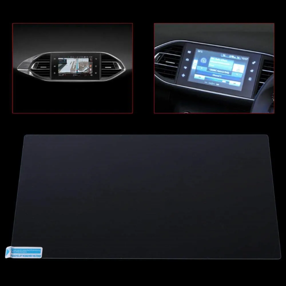 DVD Stiklo Apsauginė Plėvelė Auto Automobilių Navigacijos Grūdintas Stiklas Kino Screen Protector Atveju Peugeot 308 408 508 208