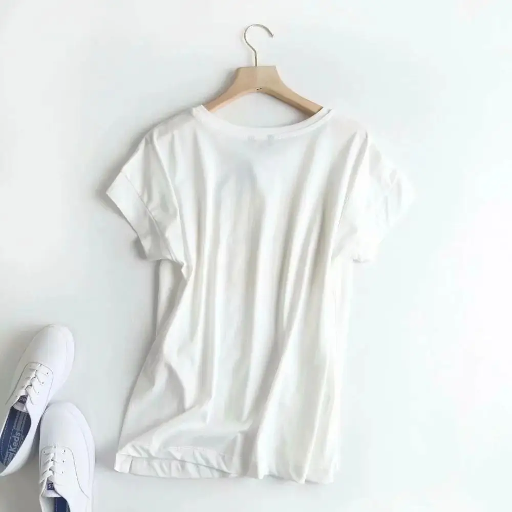 Dave&Di anglija stiliaus office lady paprastu laišku spausdinti medvilnės vasaros marškinėliai moterims harajuku marškinėlius camisetas verano mujer 2020 m.